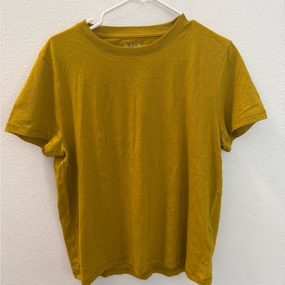 NWOT J. Crew Vintage Jersey in Mustard Yellow size L - Picture 3 of 5